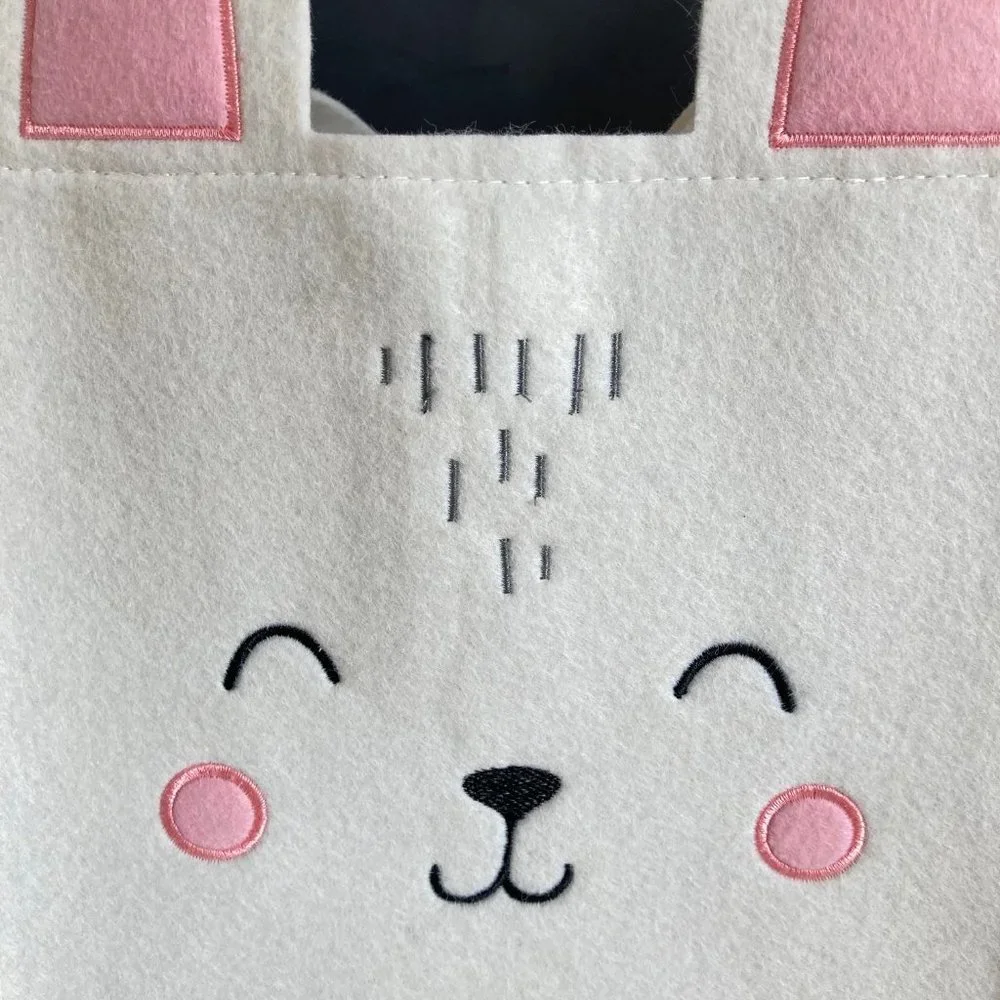 Paper Source Bunny Felt CRAFT Tote Bag, 10